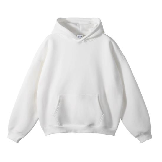 Fashion : Men's Relaxed Fit Casual Hoodie - Soft Pullover in White van Vanda Liamo
