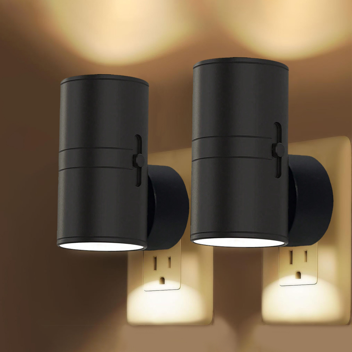 Dimmable Wall Night Light – LED Plug-In Lamp for Bedroom & Hallway