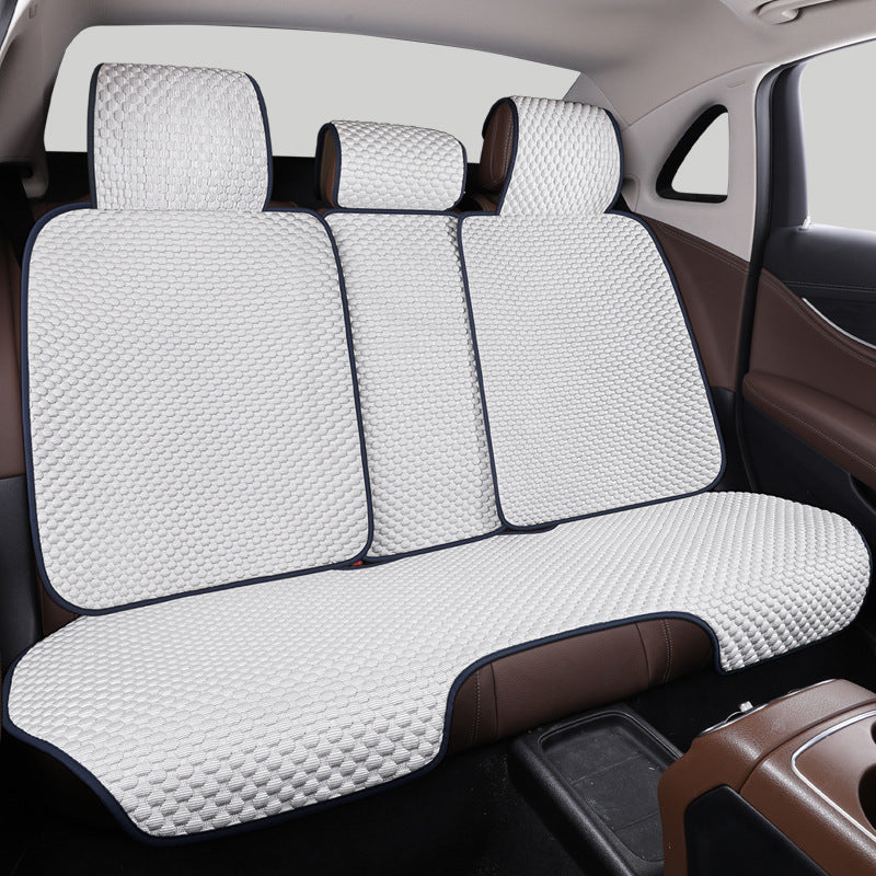 Garage & Vehicles : Cooling, breathable car seat protector in White Back Seat van Vandaliamo