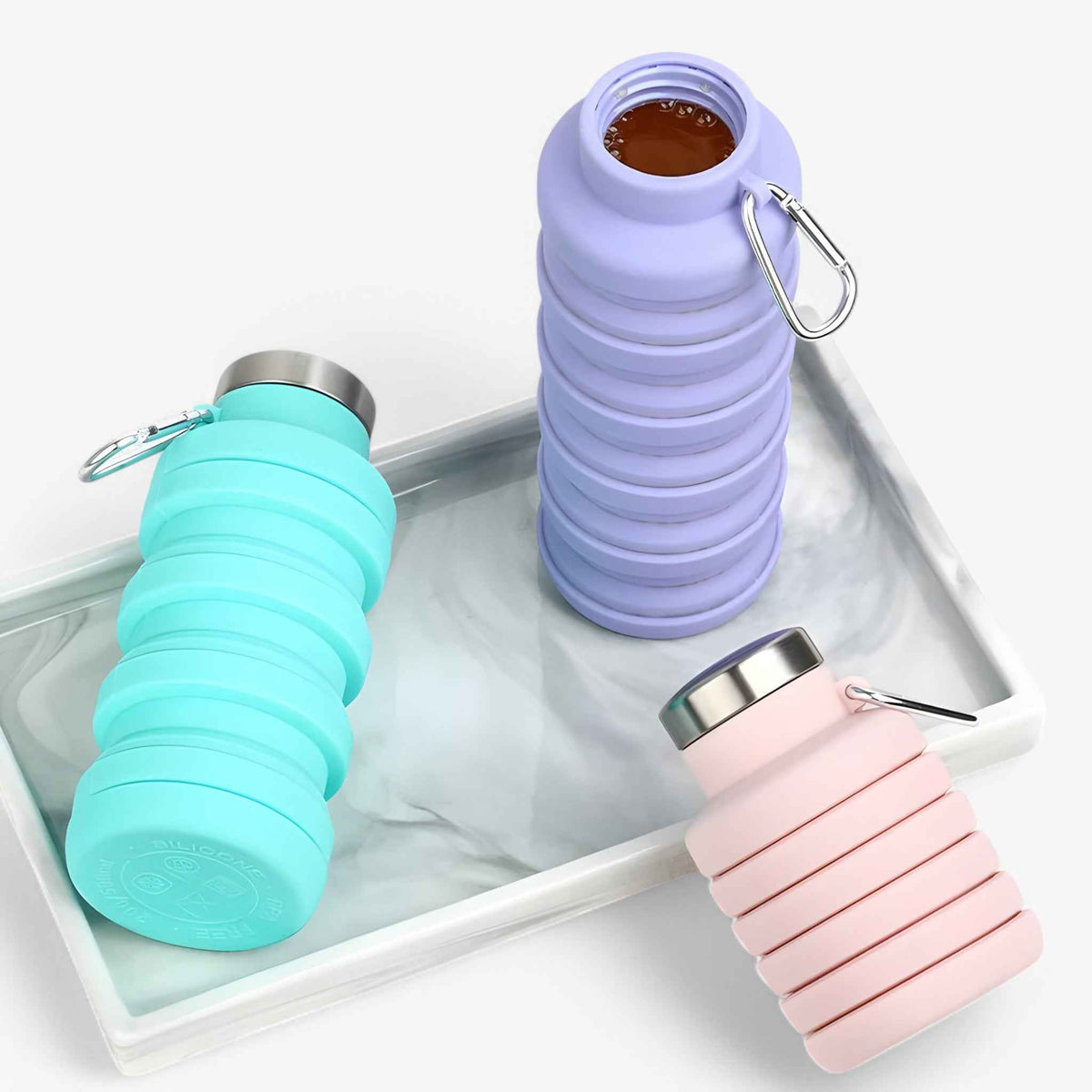 Home & Garden : 500ml Foldable Silicone Water Bottle in van Vandaliamo