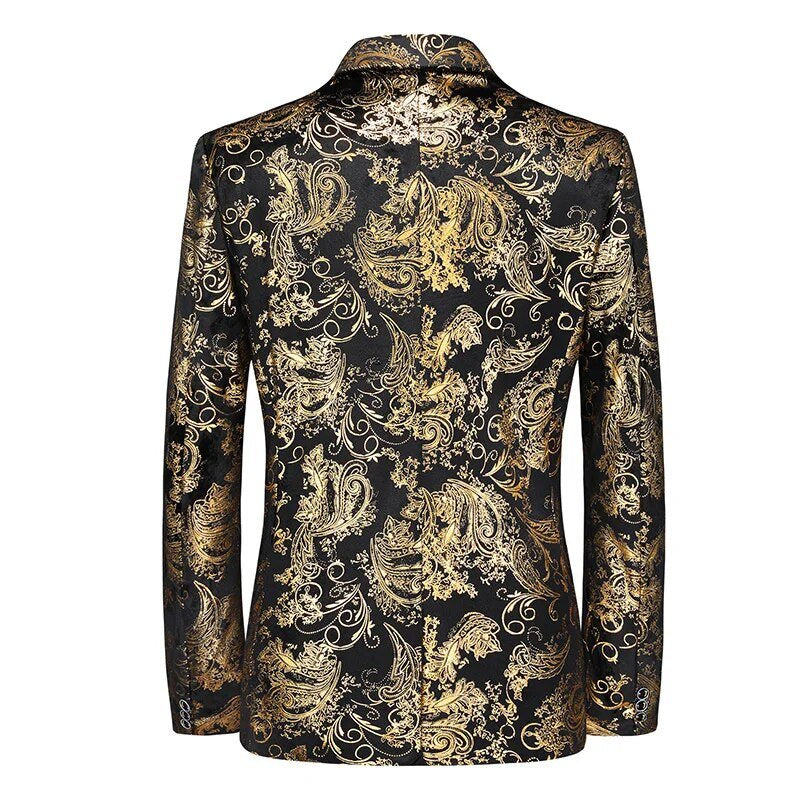 Menswear/Outerwear : Men's Business Blazer - Baroque Print, Oscar in van Vanda Liamo