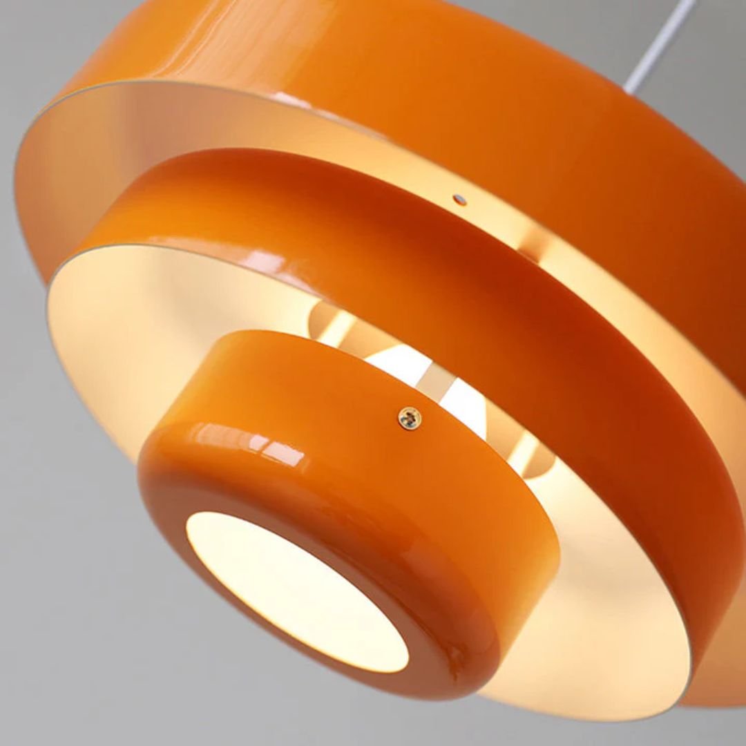 Modern Architectural Layered Pendant Light Concentric Rings