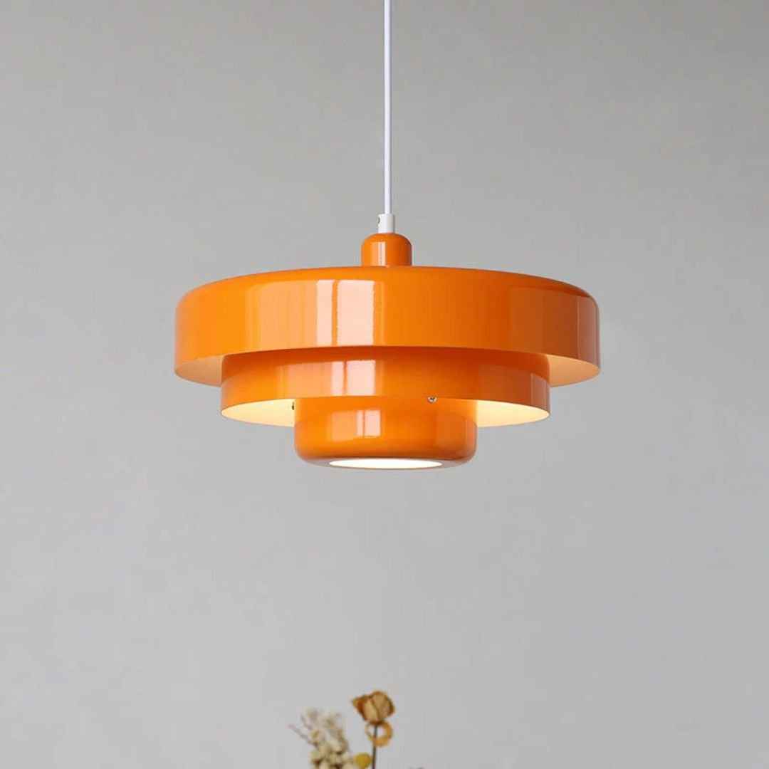 Modern Architectural Layered Pendant Light Concentric Rings