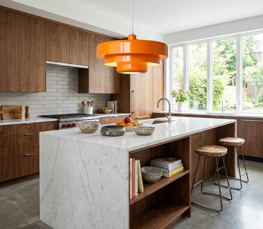 Modern Architectural Layered Pendant Light Concentric Rings