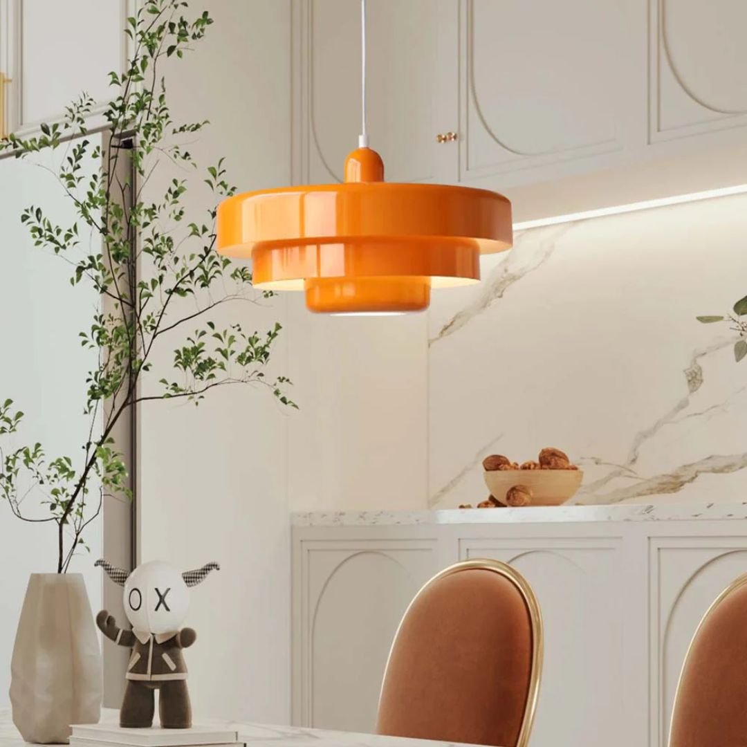Modern Architectural Layered Pendant Light Concentric Rings