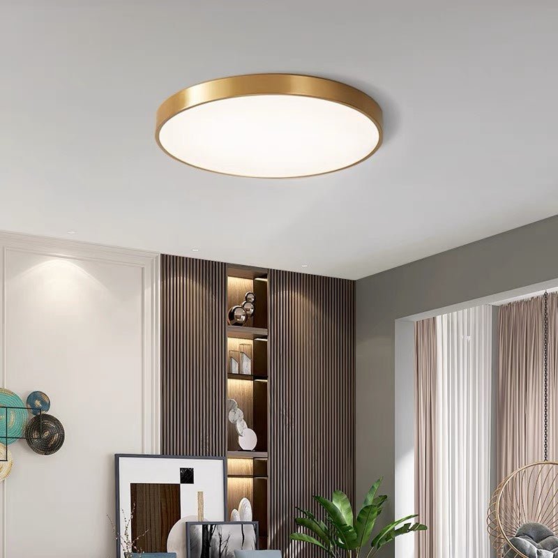 Modern Round LED Flush Ceiling Light Flat Disk
