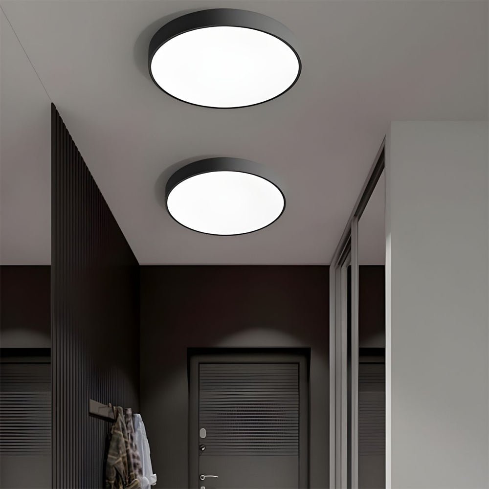 Modern Round LED Flush Ceiling Light Flat Disk