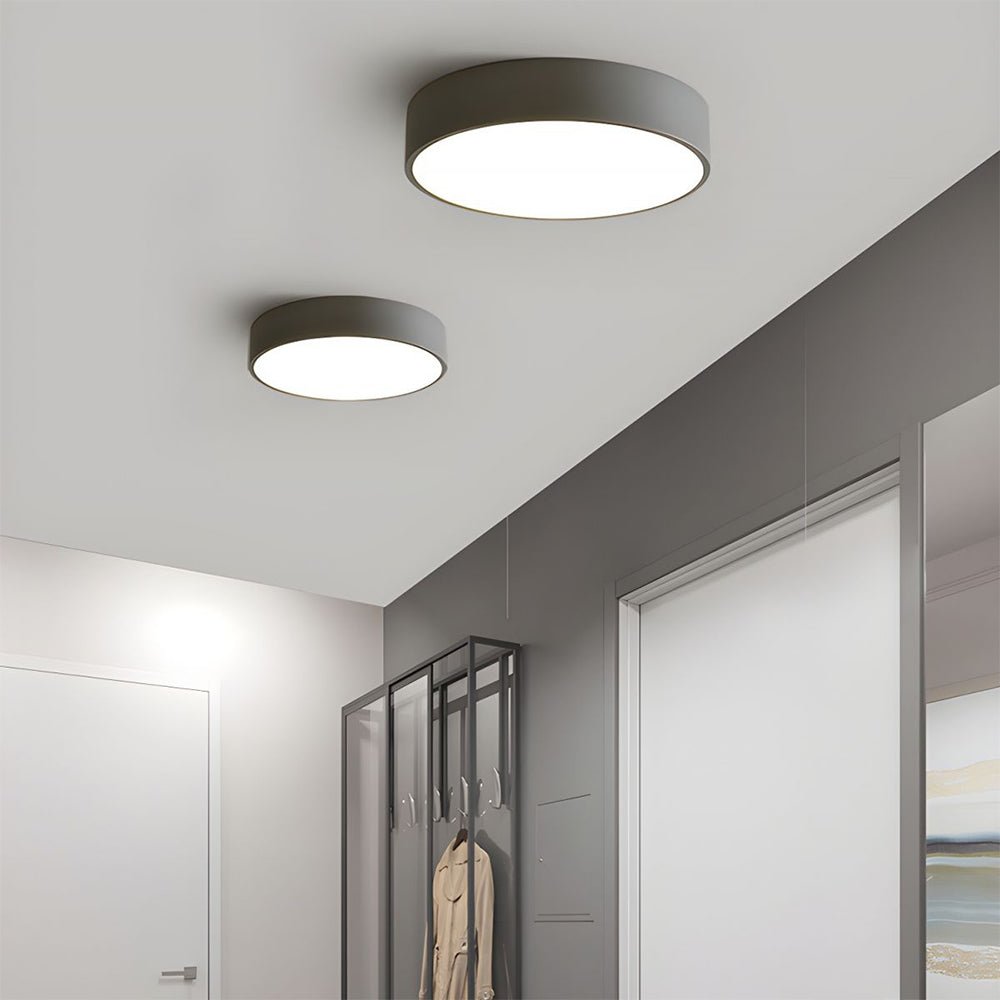 Modern Round LED Flush Ceiling Light Flat Disk