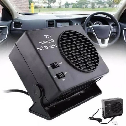 Winter Gadgets : Portable Ceramic Car Heater 300W - 12V Fast Defrost Fan in van Vandaliamo