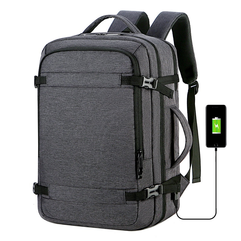 Men's Travel Laptop Backpack - Polyester