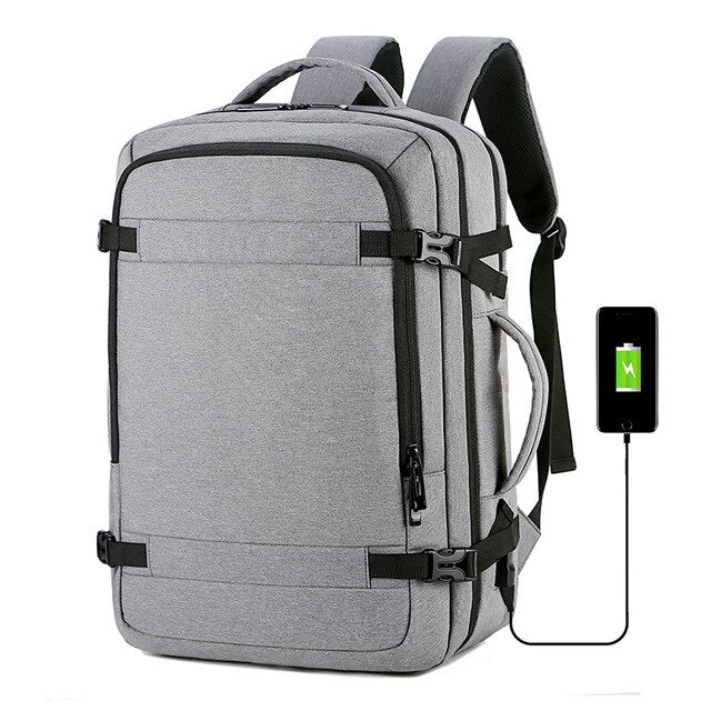 Men's Travel Laptop Backpack - Polyester
