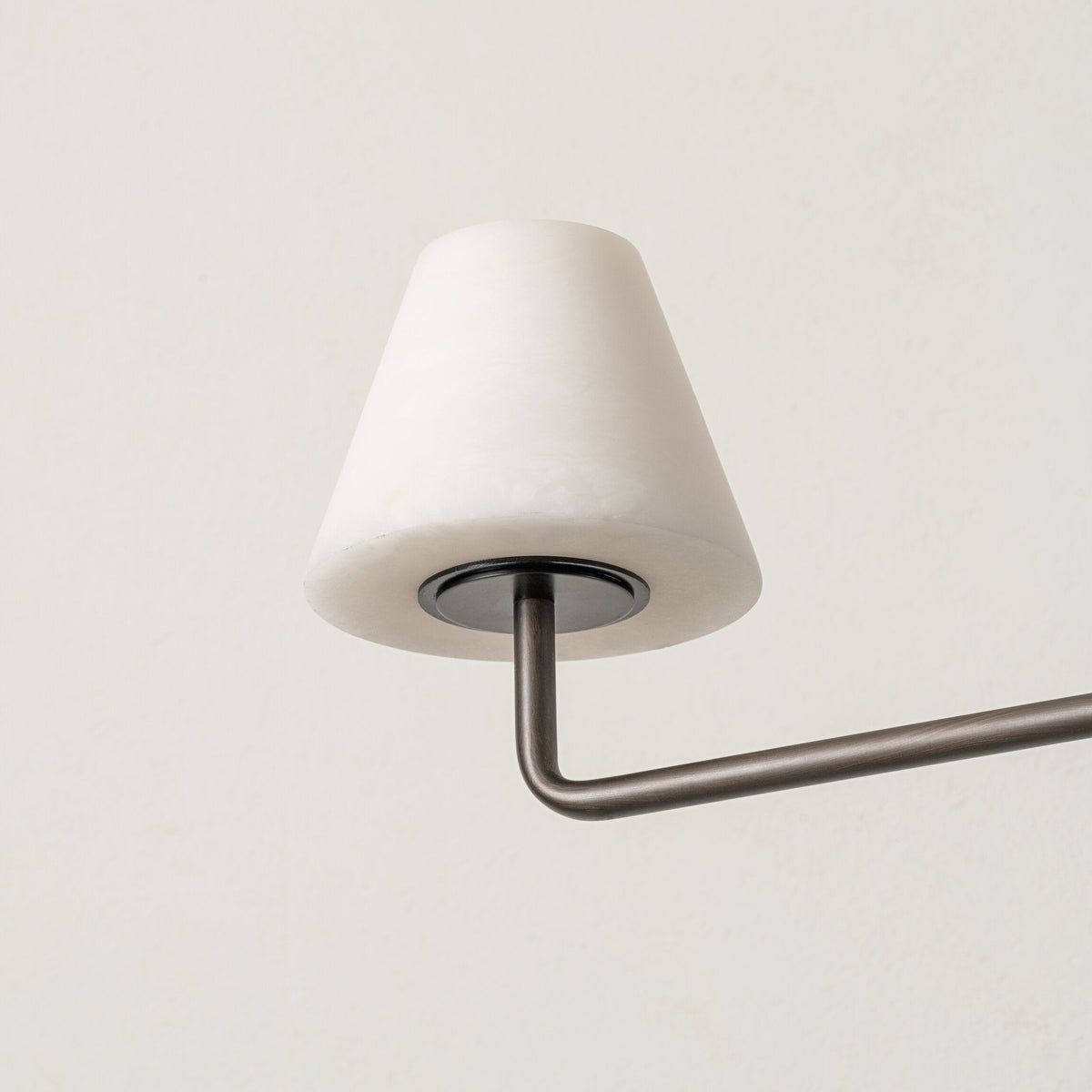 Alba Pendant Lamp in Alabaster and Bronze