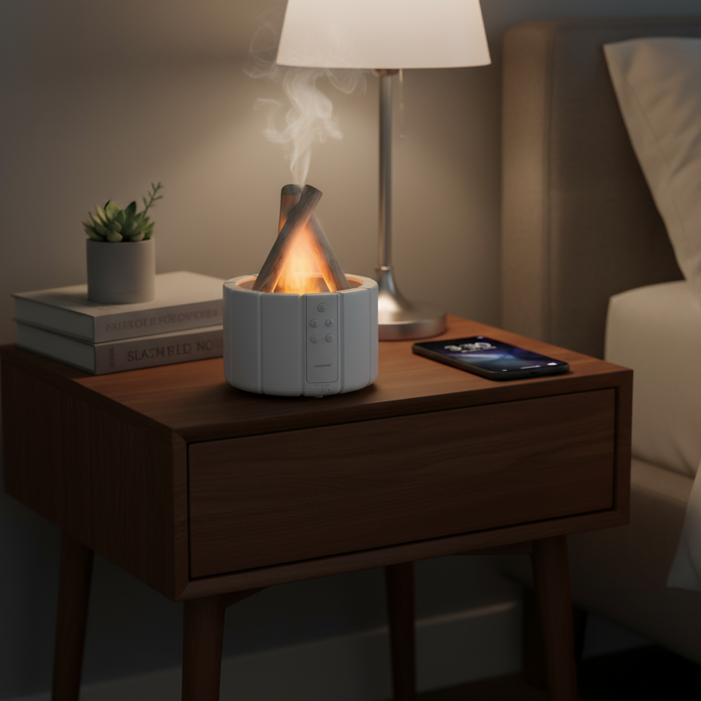 Home Decor : FlammaMist Aromatherapy Humidifier & LED Table Lamp in van Vandaliamo