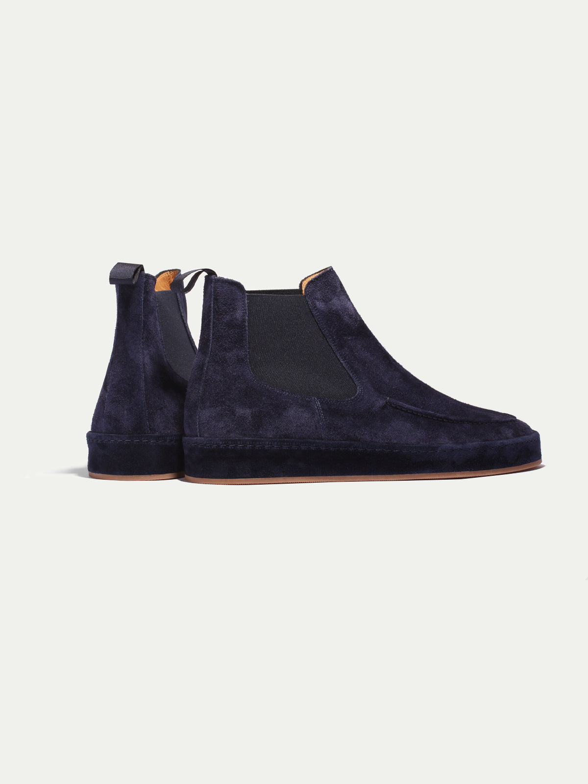 Footwear : Men's Suede Chelsea Boot - Suede Sole with Elastic Side Panels in van Vanda Liamo
