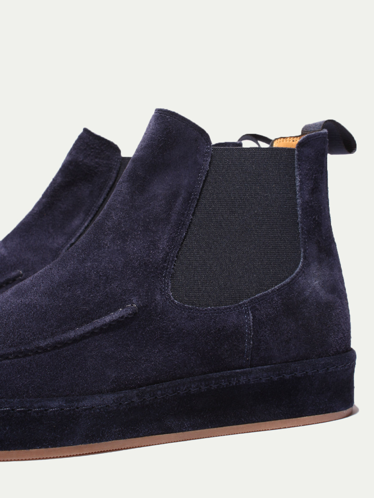 Footwear : Men's Suede Chelsea Boot - Suede Sole with Elastic Side Panels in van Vanda Liamo