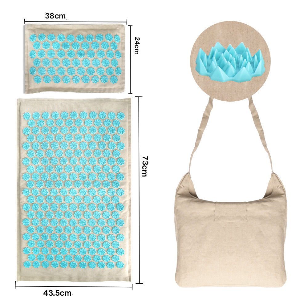 Wellness : Acupressure Mat & Pillow Set - 5500 Pressure Points in van Vandaliamo