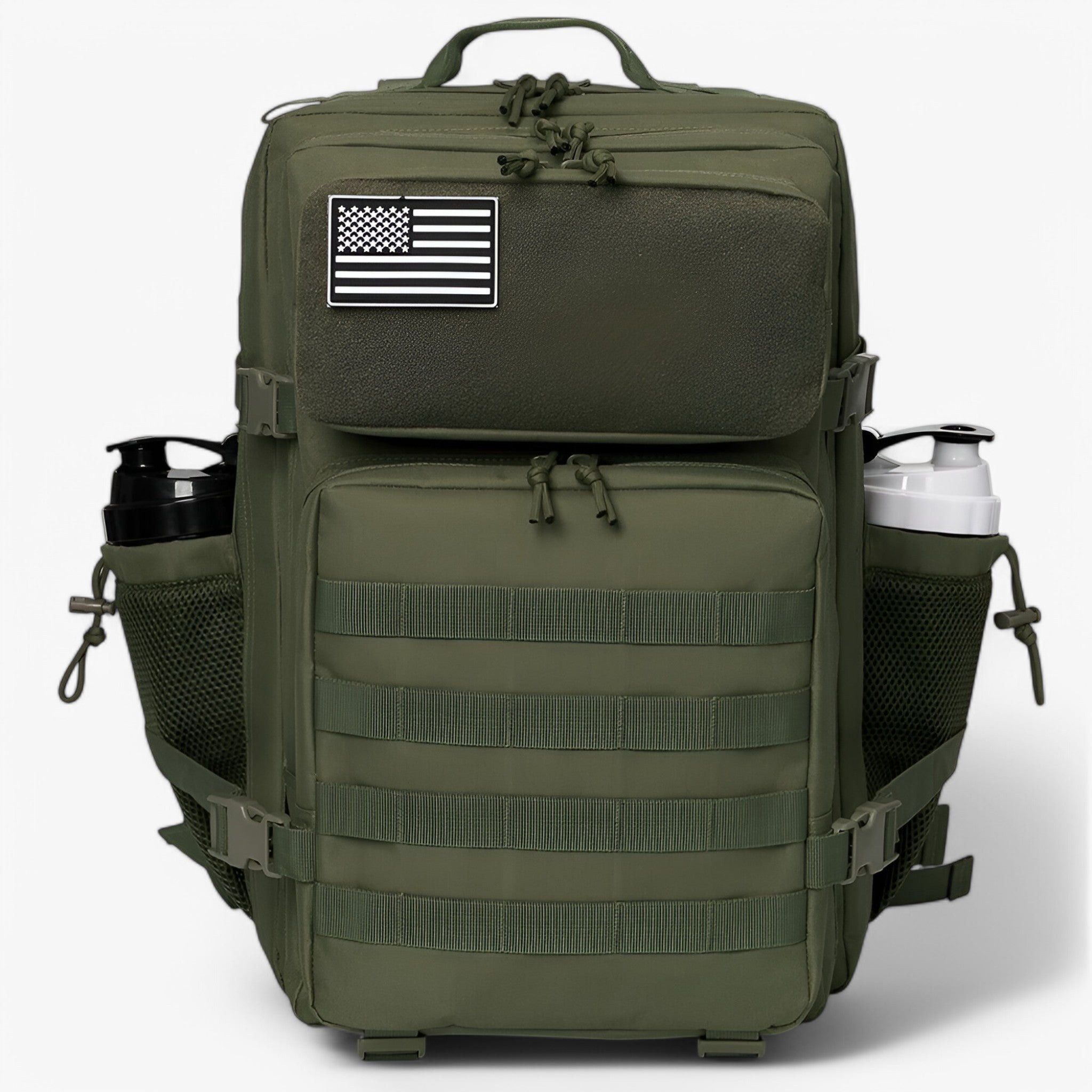 Bags : 40L Waterproof Military Tactical Backpack - Robust, Multi-pocket for Outdoor, Trekking and Survival in 1.0 Green van Vandaliamo
