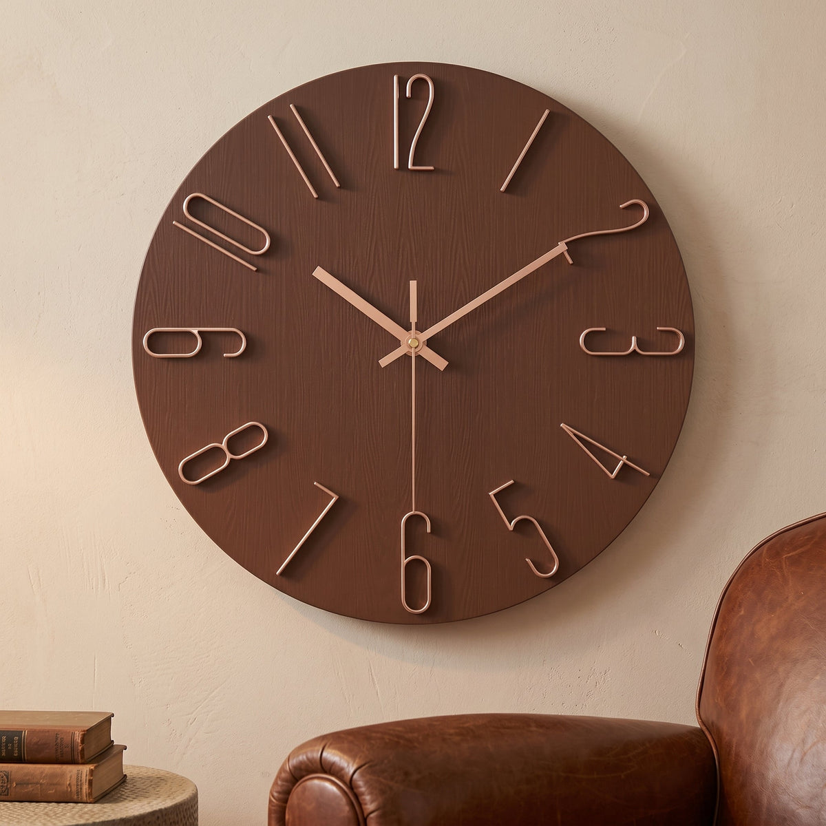 WireClock Modern Wall Clock for Living Room
