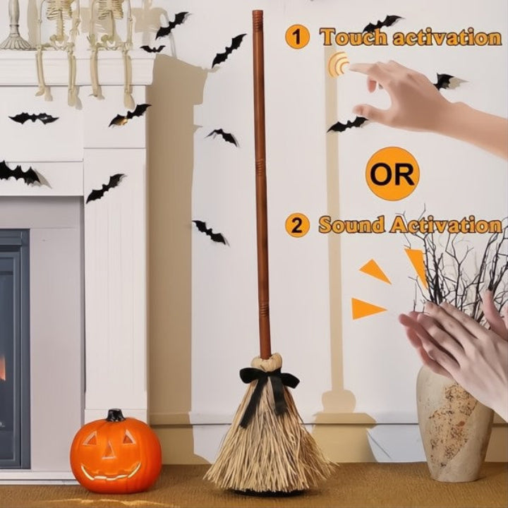 Floating Witch Broom - Sound and Motion Activated