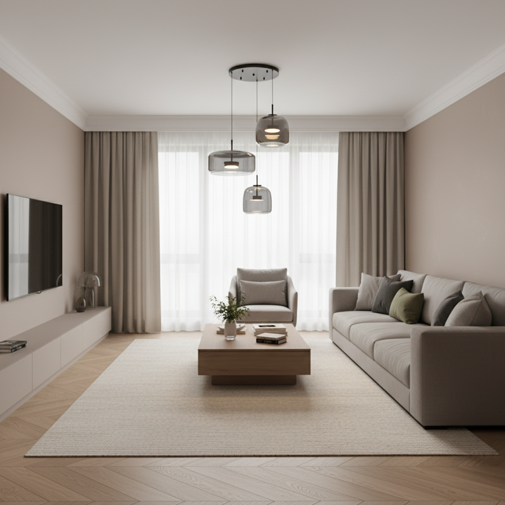Home Decor : Luxury Glass & Metal Pendant Lamp - Elegant Hanging Light in van Vandaliamo