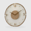 Stylish Modern Wall Clock 30cm – Acrylic & Wood, Silent Movement