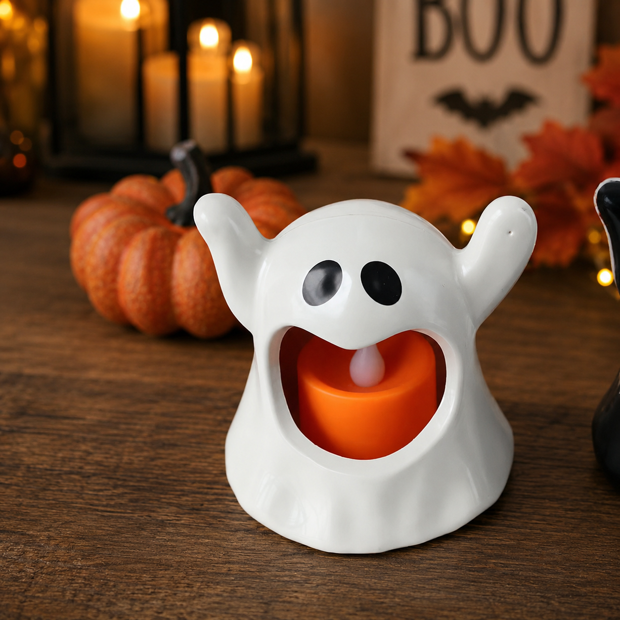Gifts – Seasonal – Halloween : Ghost-Shaped LED Halloween Accent Lamp in van Vandaliamo