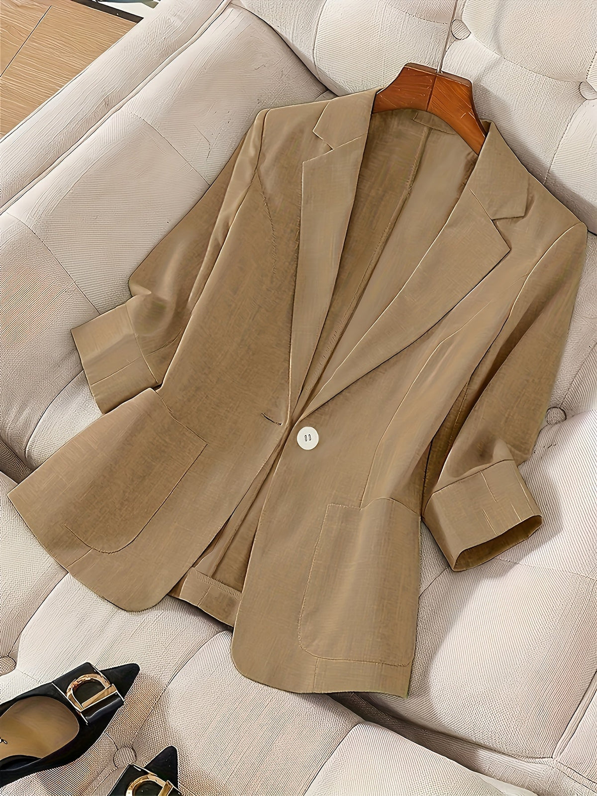 Women's Lightweight Single-Breasted Blazer