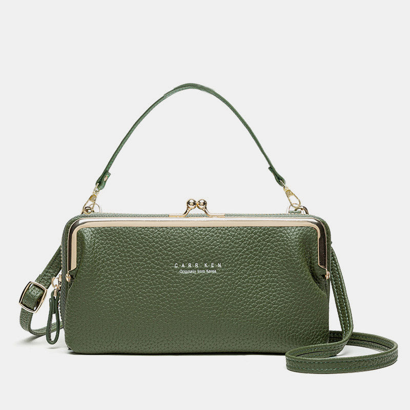 Trendy Crossbody Mobiele Tas - Ruim, Stijlvol en Veilig Sluitmechanisme