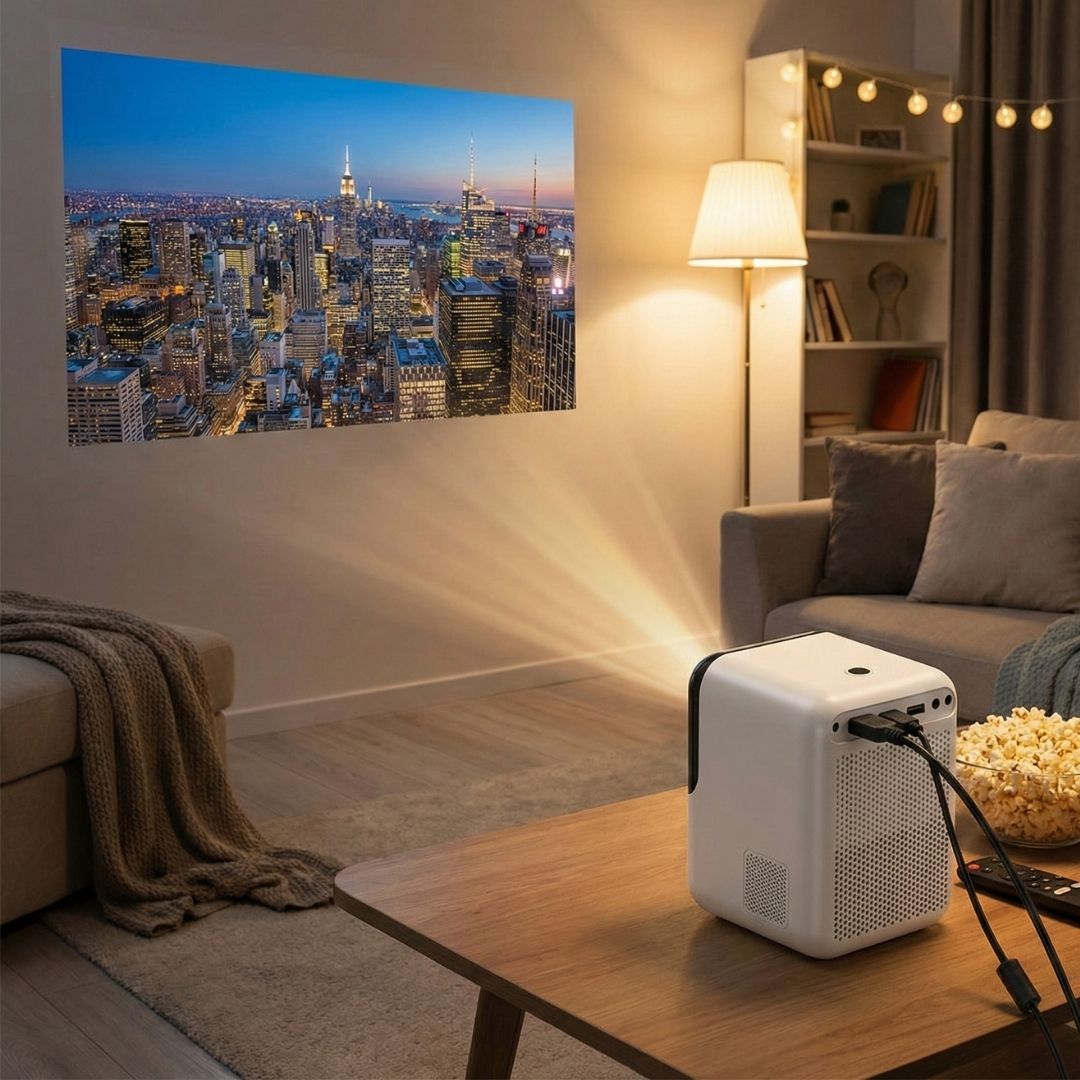 Home Decor : Mini HD Home Theater Projector - Portable in van Vandaliamo