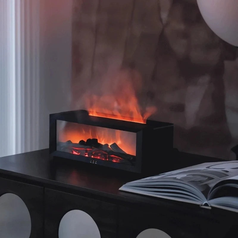 HearthGlow Flame Humidifier – Cozy Fire Effect Diffuser