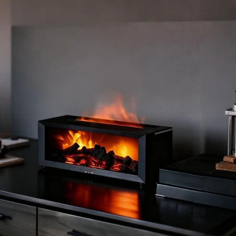HearthGlow Flame Humidifier – Cozy Fire Effect Diffuser