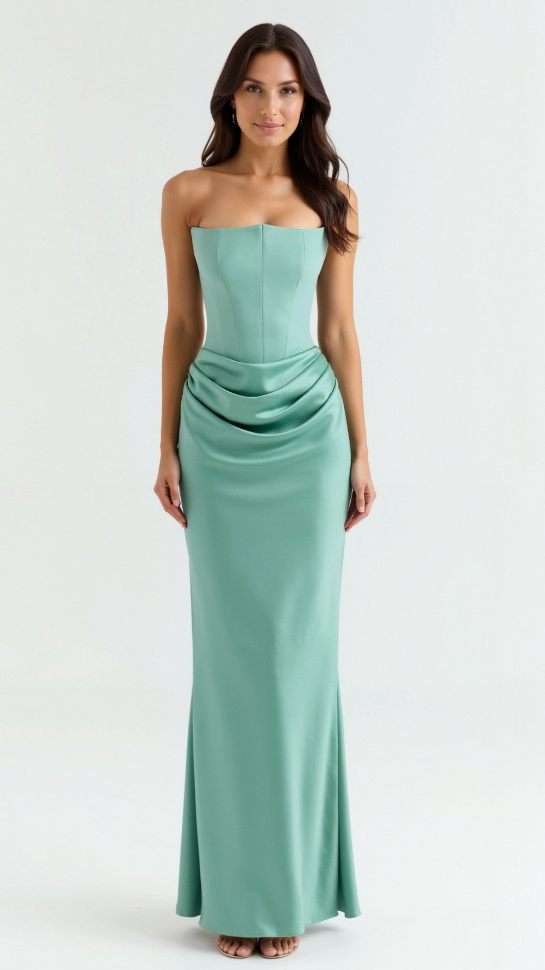 Women's Column Maxi Dress - Elegant Wedding Guest Dress