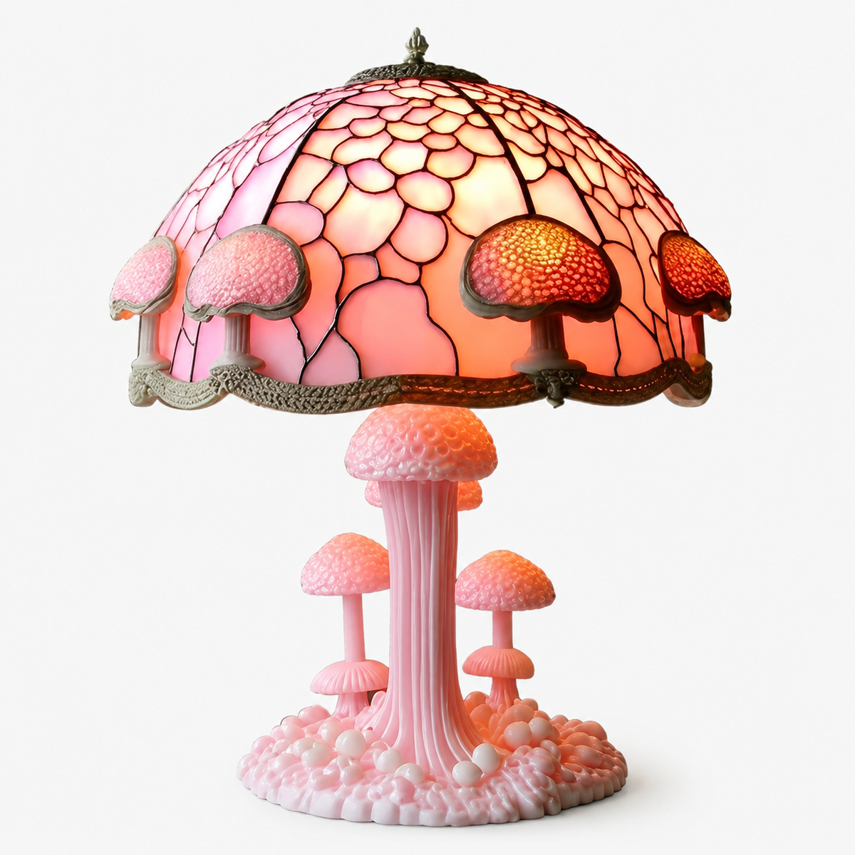 Handcrafted Stained Glass Table Lamp