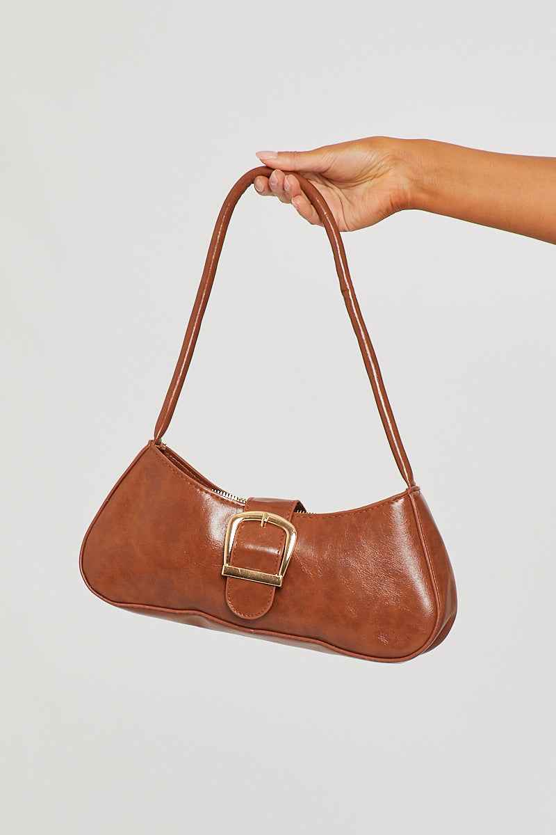 Baguette Bag Women | Luxury Vintage Shoulder Bag | PU Leather