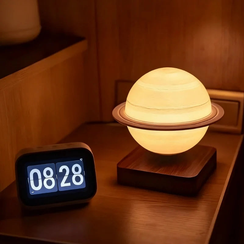 EtherealOrbit Levitating Lamp – Magnetic Floating Moon & Saturn Light