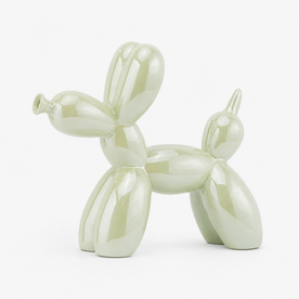 house & garden : PuffyPooch - Balloon Dog Sculpture in Green van Vandaliamo