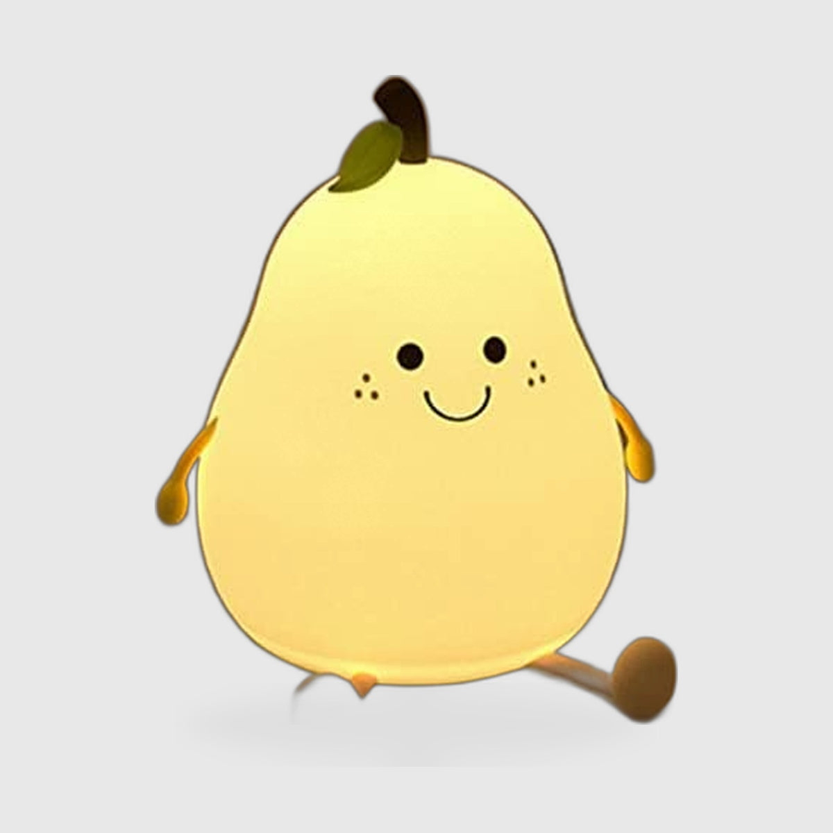 Silicone Night Light : Silicone Pear Night Light – Touch-Dim Bedside Lamp in Default Title van Vanda Liamo