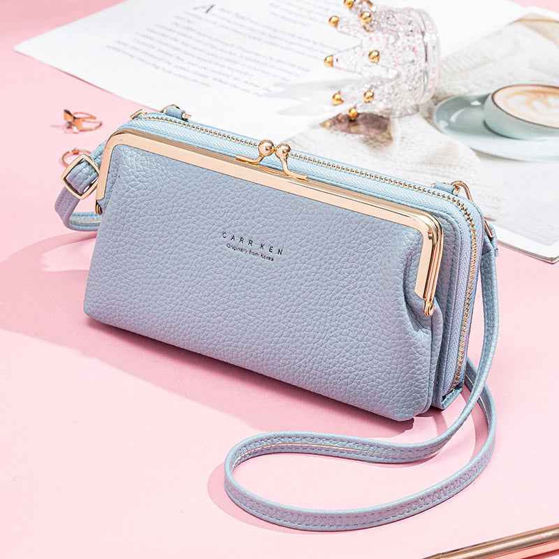 Trendy Crossbody Mobiele Tas - Ruim, Stijlvol en Veilig Sluitmechanisme