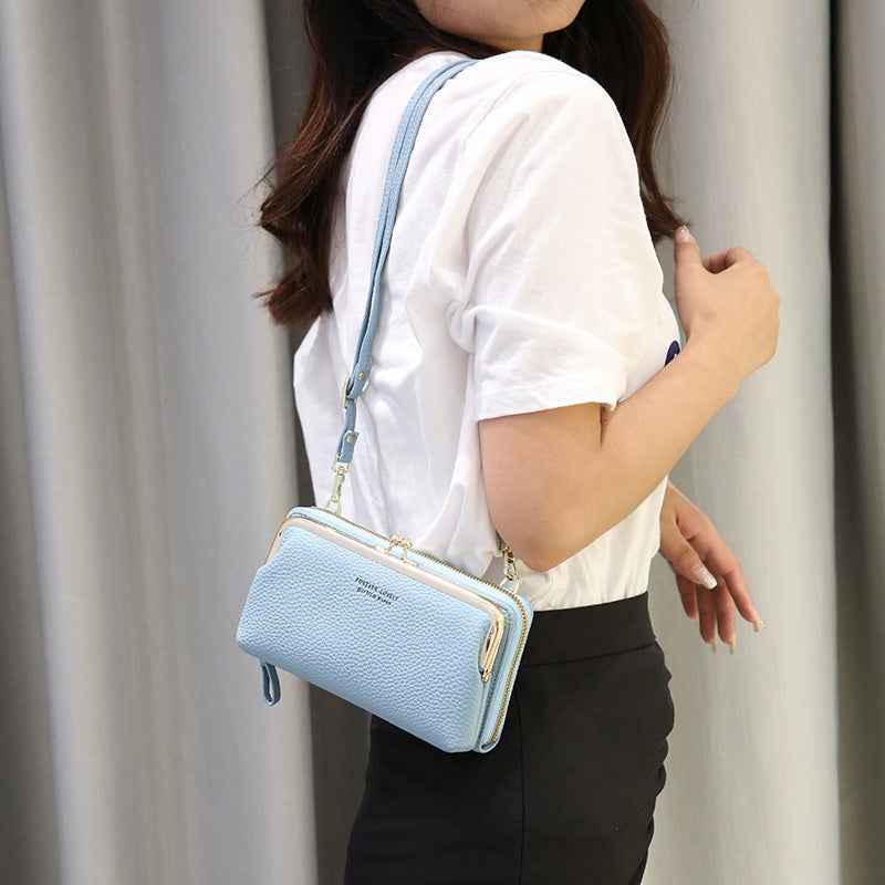 Trendy Crossbody Mobiele Tas - Ruim, Stijlvol en Veilig Sluitmechanisme