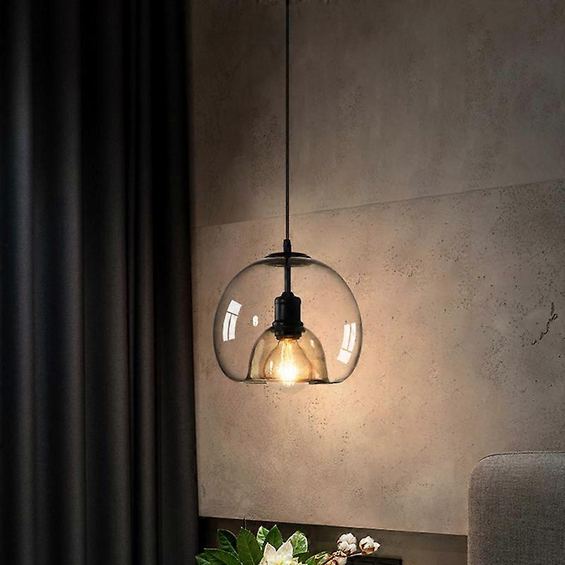 Home Decor : Smoke Glass Pendant Lamp - Hand-Blown Glass Design in Amber van Vandaliamo