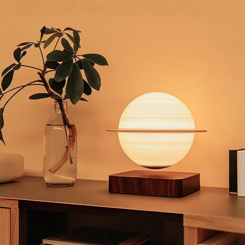 EtherealOrbit Levitating Lamp – Magnetic Floating Moon & Saturn Light