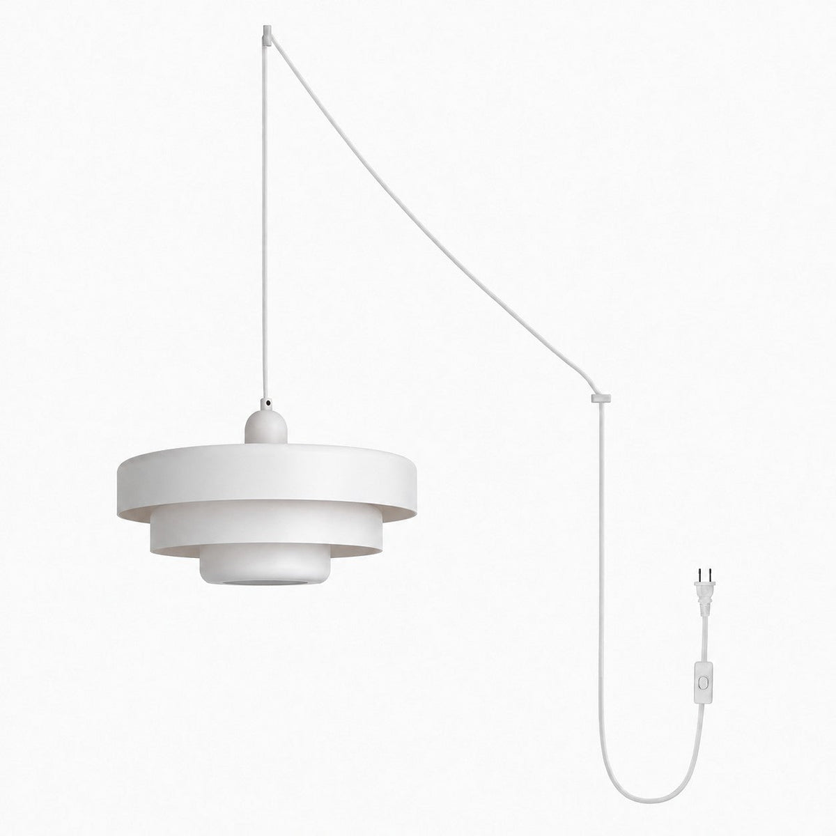 Home Decor : Retro Bauhaus Plug-In Pendant Light - Multi Color in White van Vandaliamo