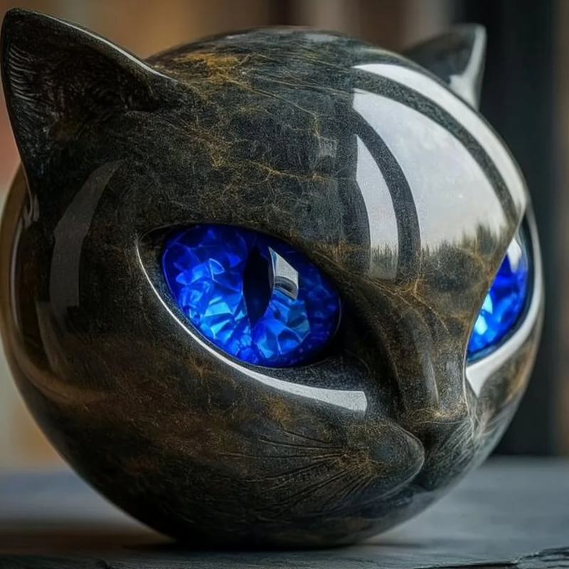 Decor : Miniature Resin Cat Decor Sculpture in van Vandaliamo