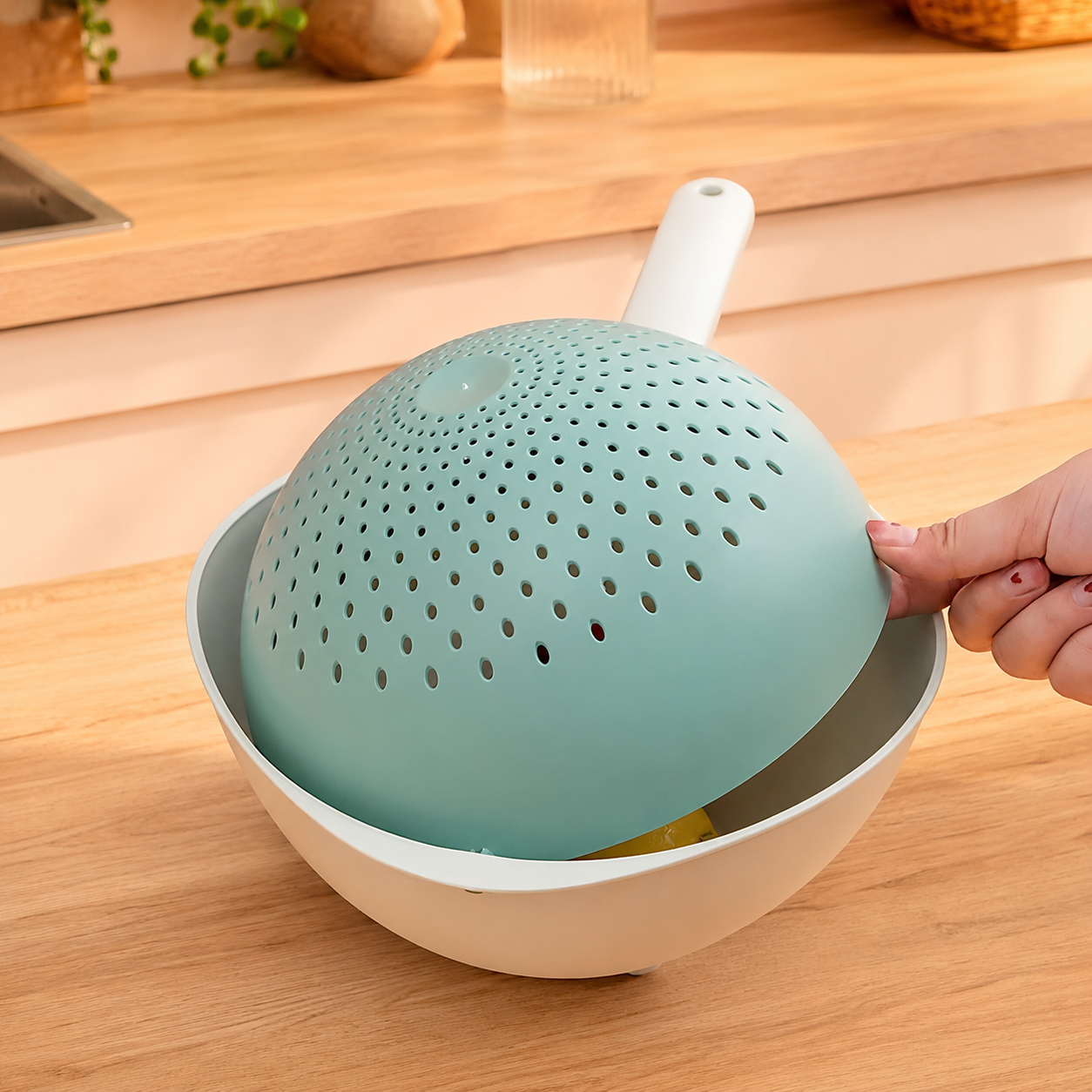 Double-Layer Foldable Dish Drying Rack