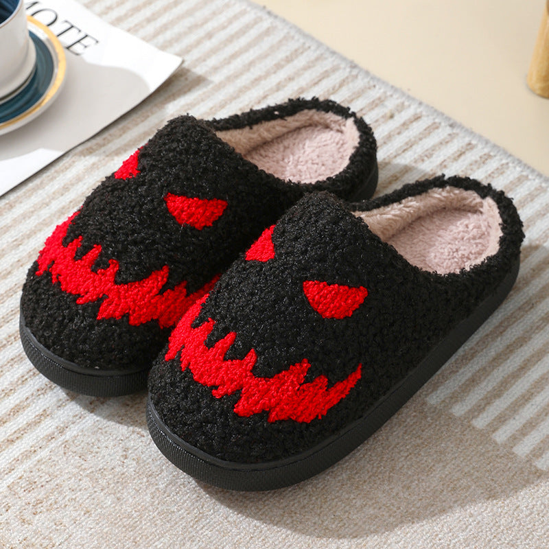 Gifts – Seasonal – Halloween : Skull Design Halloween Plush Slippers in van Vandaliamo