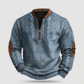 Men's Vintage Knitted Sweater with Zip, Dirk