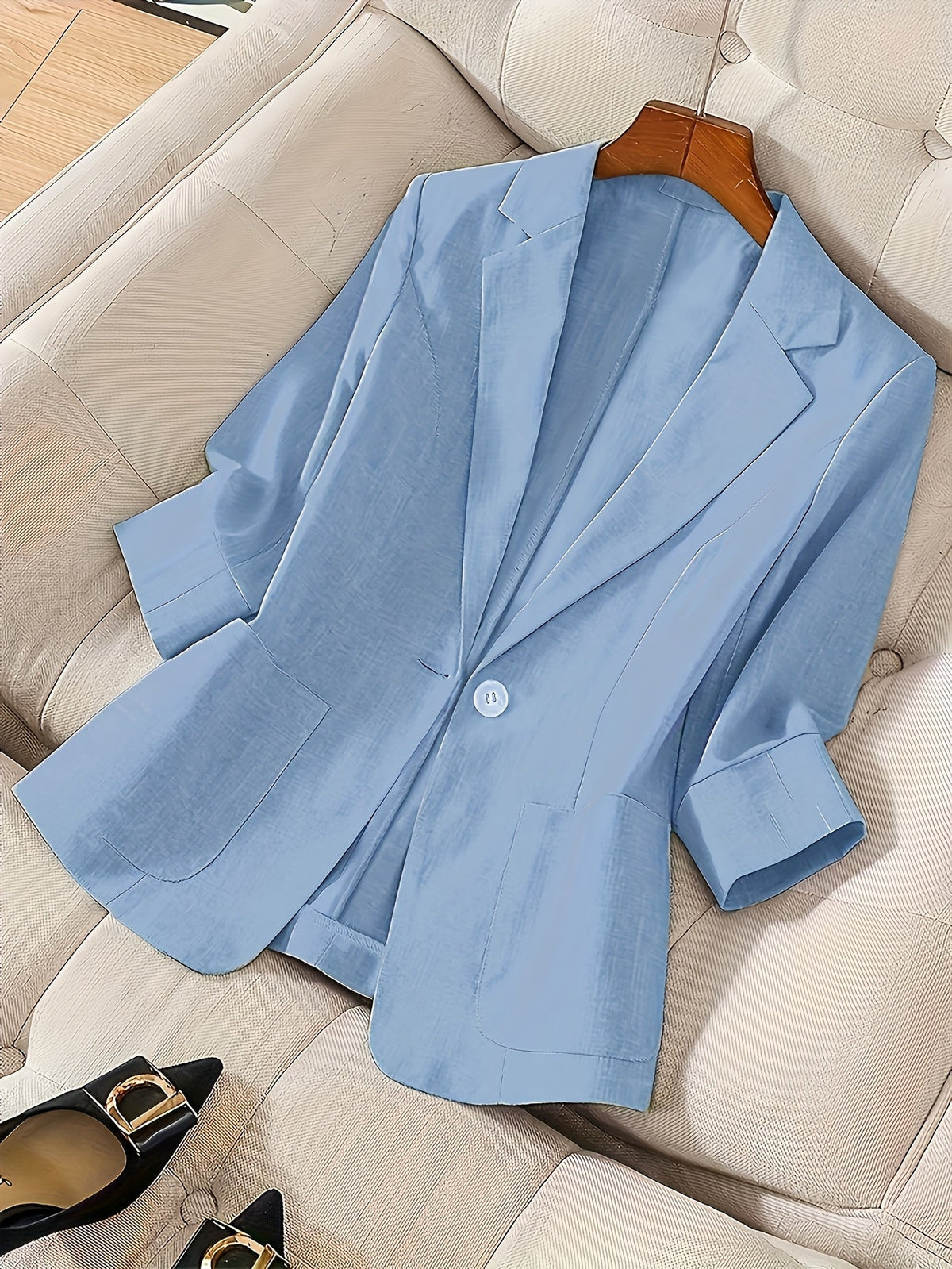 Women's Lightweight Single-Breasted Blazer