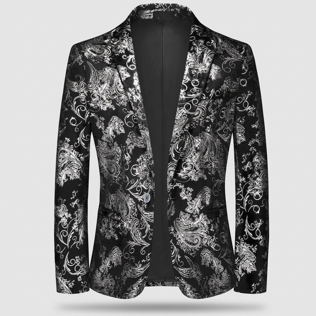 Menswear/Outerwear : Men's Business Blazer - Baroque Print, Oscar in van Vanda Liamo