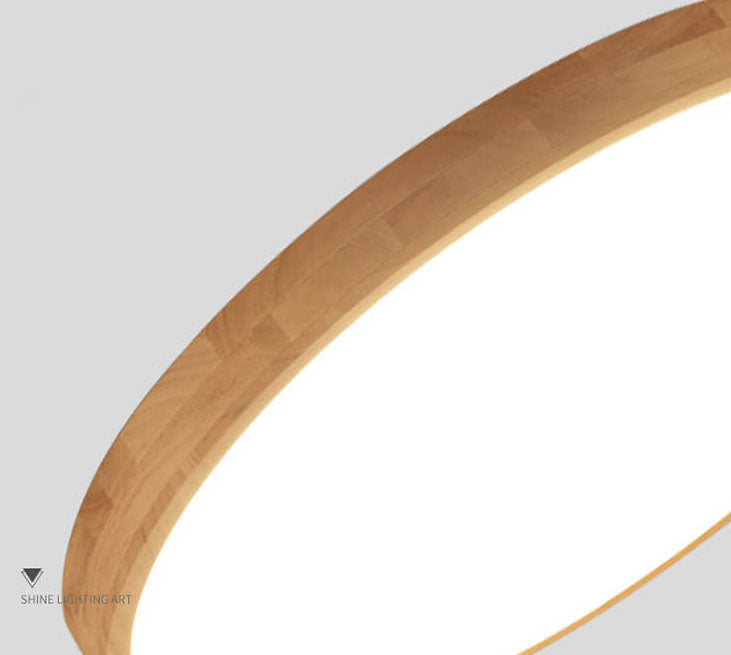 Flush Mount Ceiling Light - Nordic Solid Wood LED