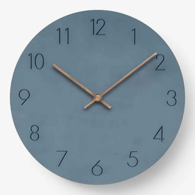 watches : Wooden Wall Clock - Premium Quality, Fast Shipping in Blue van Vandaliamo